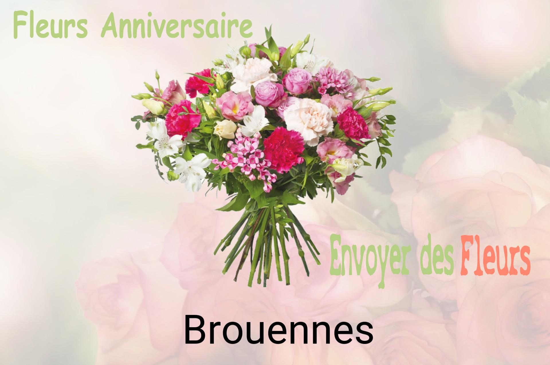 Bouquet de fleurs d’anniversaire livré à Brouennes